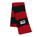Rugby Knit Scarf with Woven Label